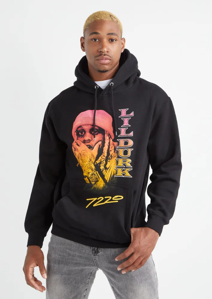 Rue21 Lil Durk 7220 Gradient Graphic Hoodie-Lil Durk Hoodies